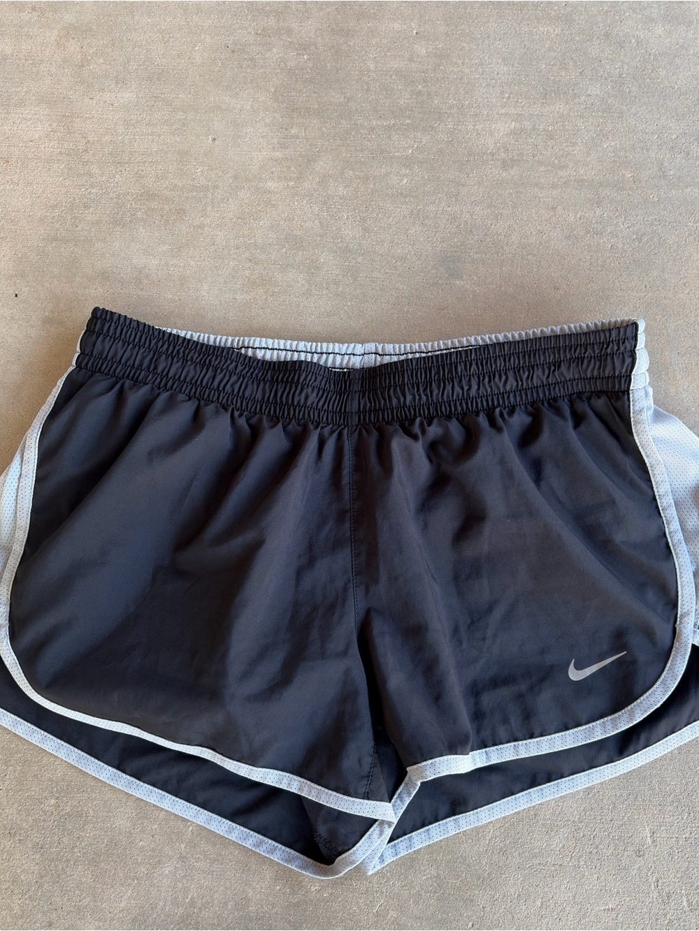 Nike Dri-Fit Women’s Black Running Shorts with spandex underneath
